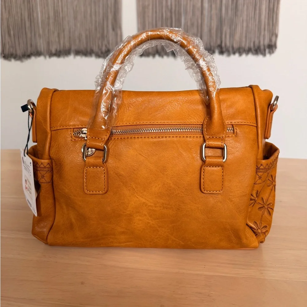 Desigual Martini Loverty Mini Satchel Bag Camel brown – NWT - Picture 2 of 8